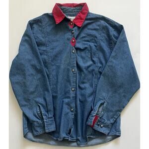 Vintage Wrangler Western Wear denim shirt ❤️💙